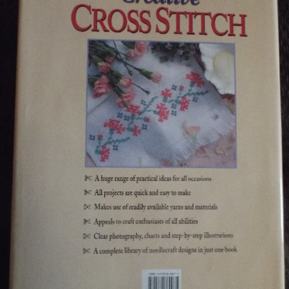 Vintage 1994 Creative Cross Stitch: 100 Perfect Home & Family Gifts H/C Book - Picture 2 of 2